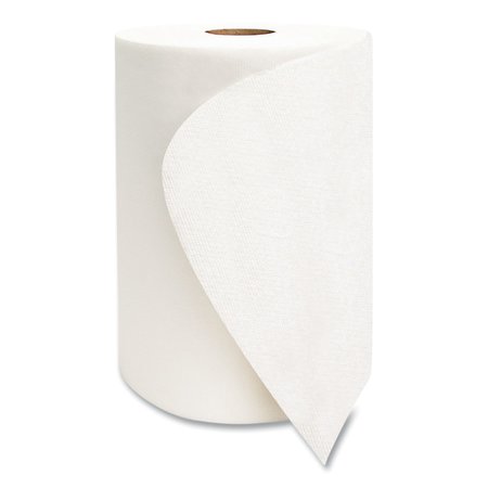 Morcon Paper Hardwound Paper Towels, 1 Ply, Continuous Roll Sheets, 500 ft, White, 6 PK M610